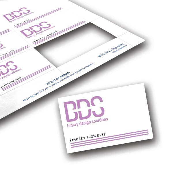 slide 7 of 7, Avery Laser Name Badge Inserts, 400 ct; 2 1/4 in x 3 1/2 in