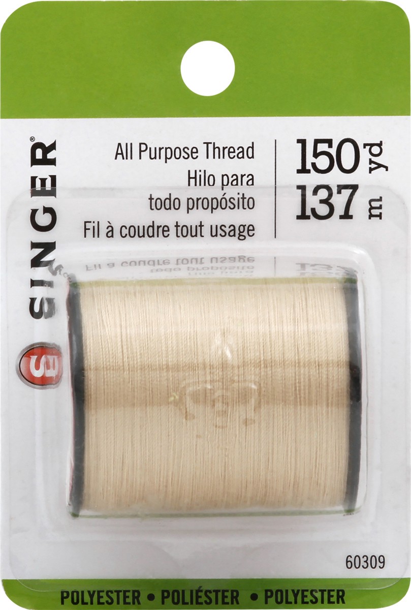 slide 6 of 6, Singer All Purpose Polyester Thread - Camel, 150 yd