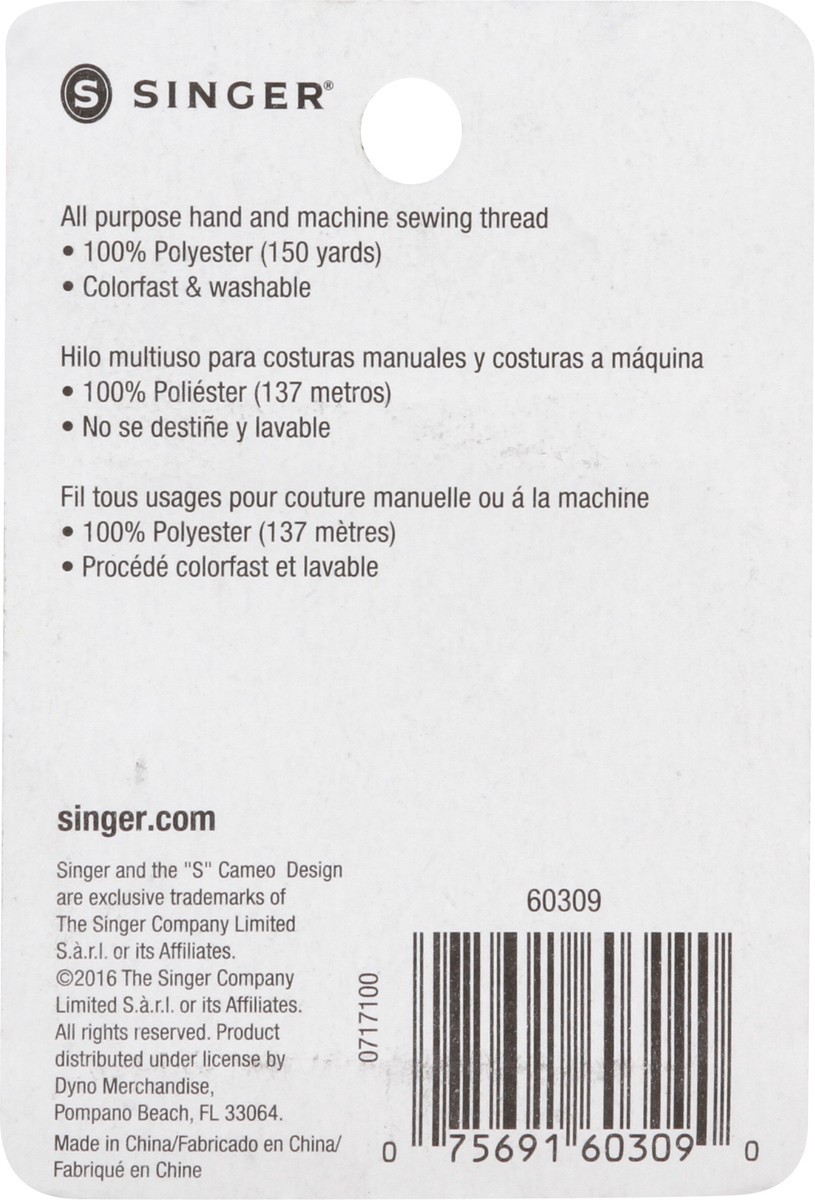 slide 4 of 6, Singer All Purpose Polyester Thread - Camel, 150 yd