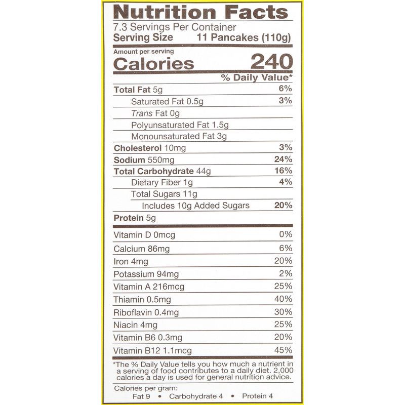 slide 3 of 6, De Wafelbakkers Frozen Mini Buttermilk Pancakes - 80ct/28.2oz, 80 ct, 28.2 oz