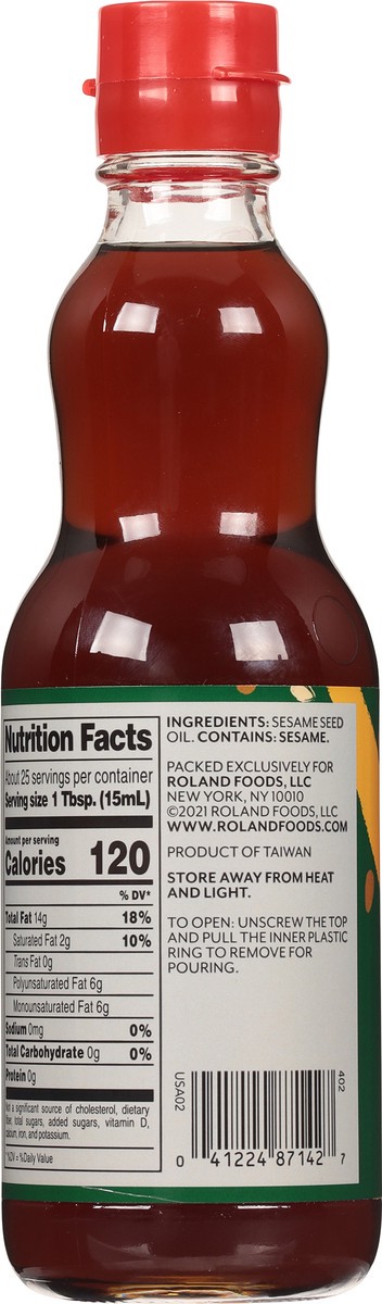 slide 4 of 11, Roland Toasted Sesame Oil 12.56 fl oz, 12.56 fl oz