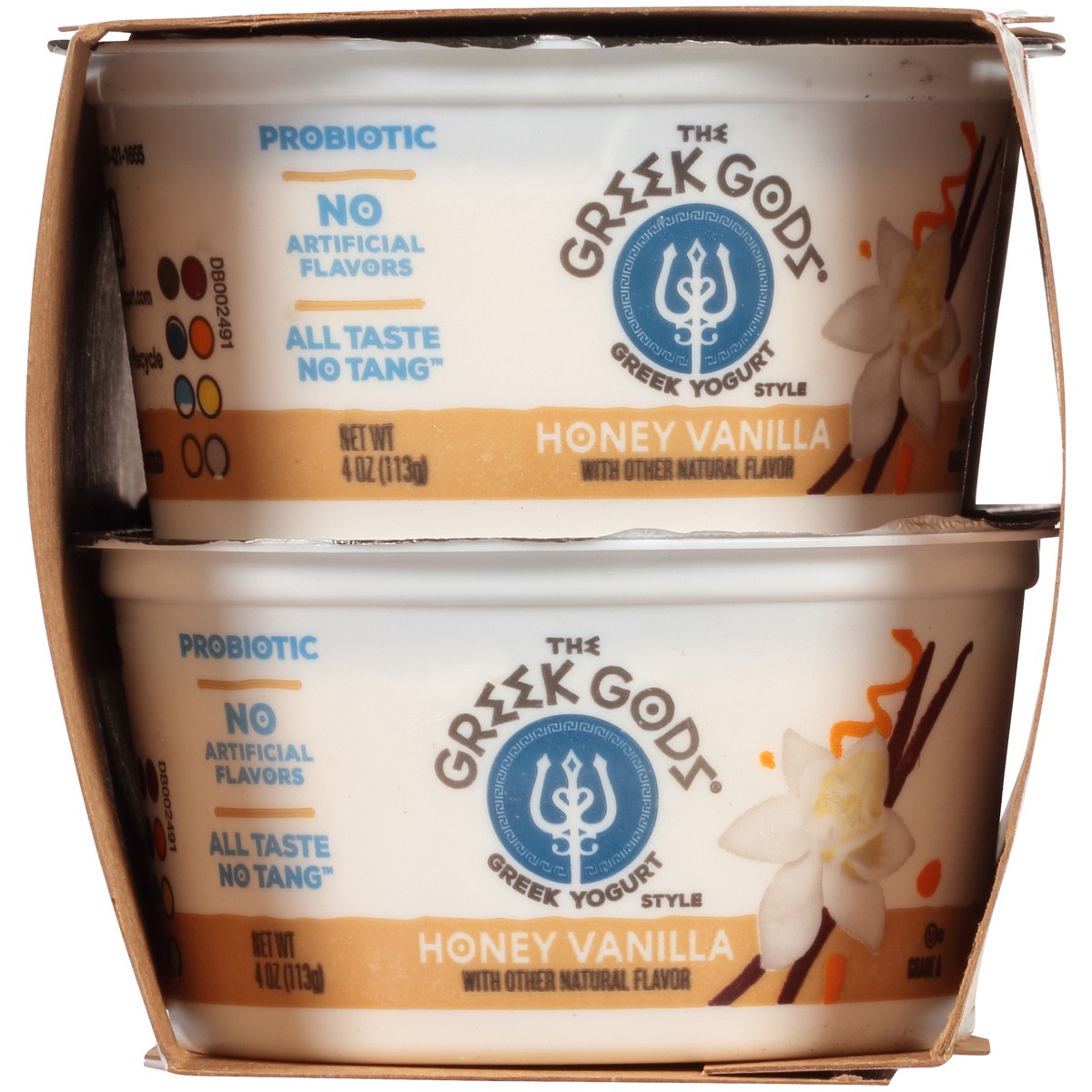 slide 5 of 8, The Greek Gods Greek Gods Honey Vanilla Greek Yogurt 4Pk, 4 ct; 4 oz