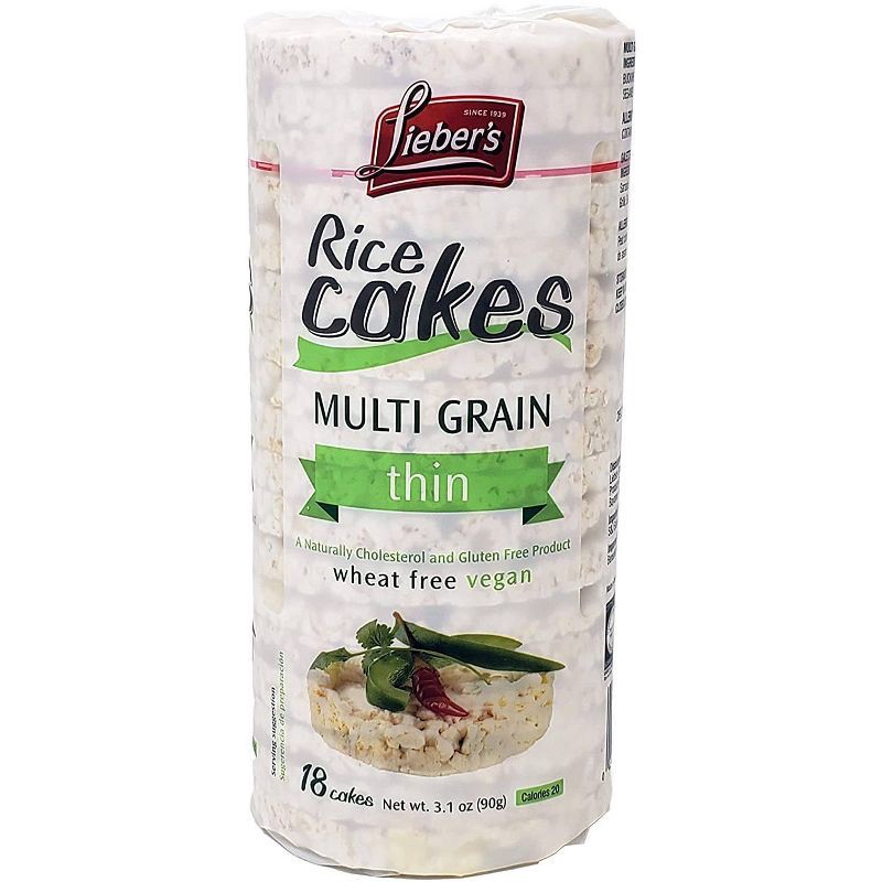 slide 1 of 3, Lieber's Multi Grain Rice Cakes - 3.1oz, 3.1 oz