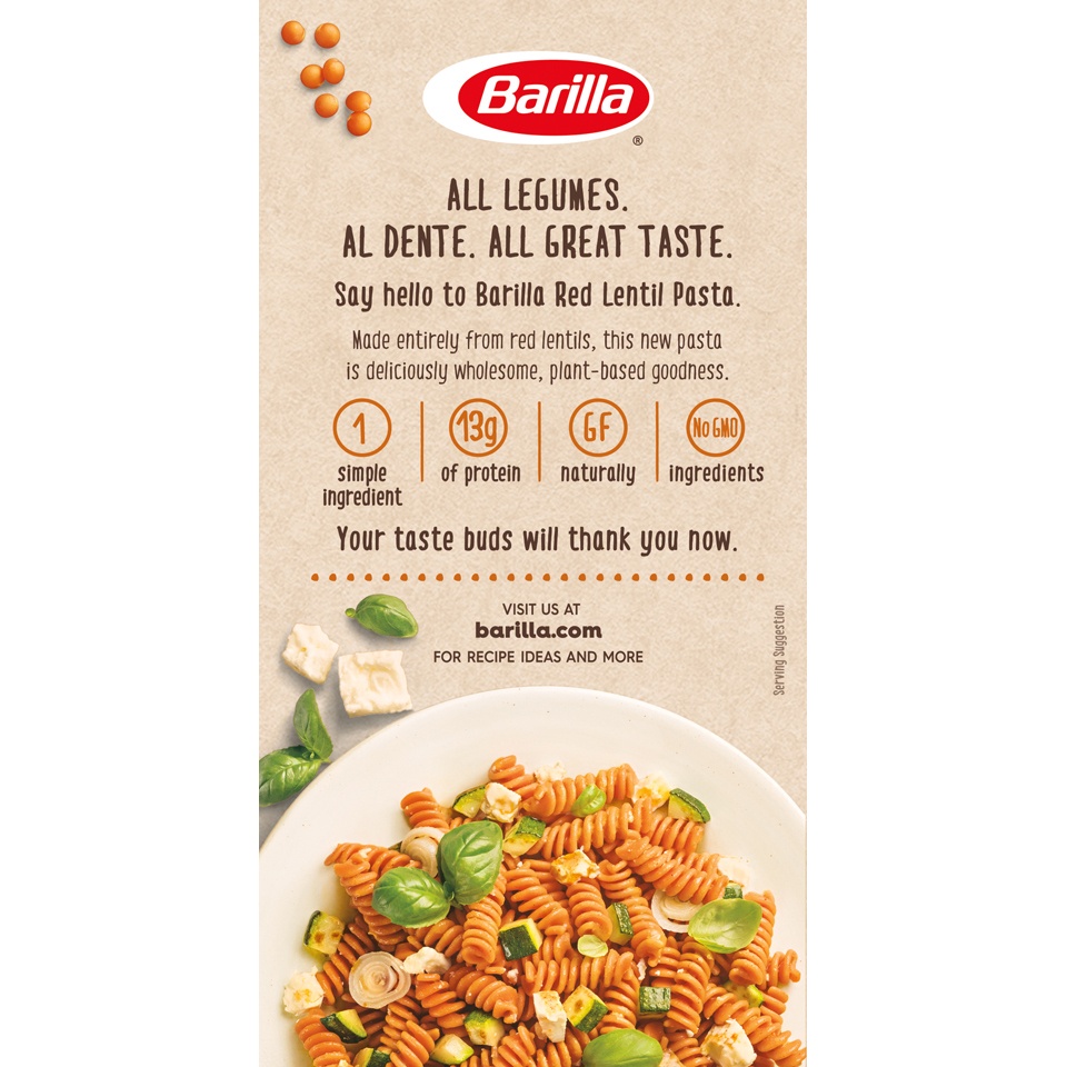 Barilla Bartilla Red Lentil Rotini 8.8 oz Shipt
