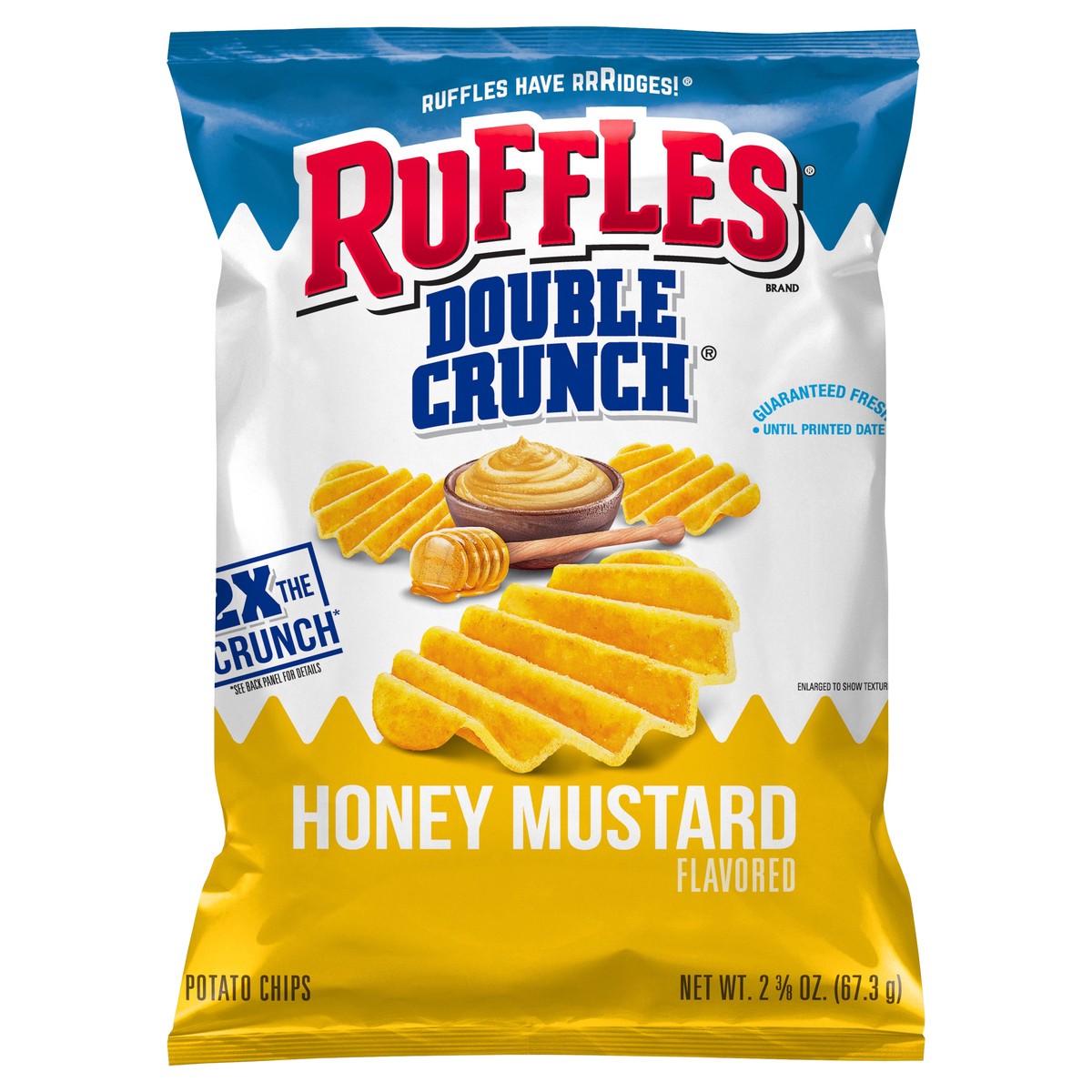 slide 6 of 6, Ruffles Double Crunch Honey Mustard Flavored Potato Chips 2.375 oz, 2.38 oz