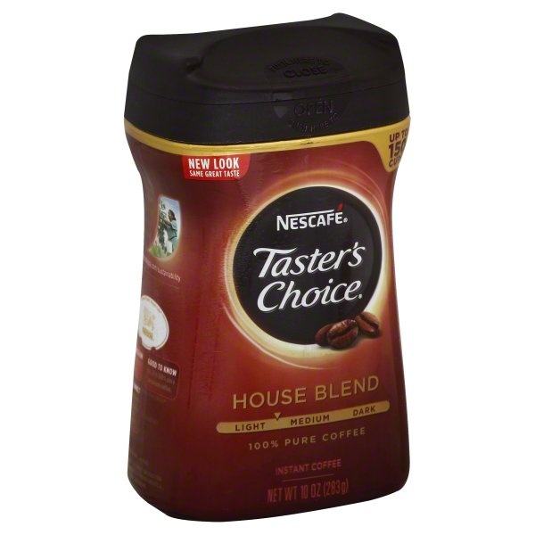 slide 1 of 1, Taster's Choice Instant Coffee House Blend Can, 10 oz