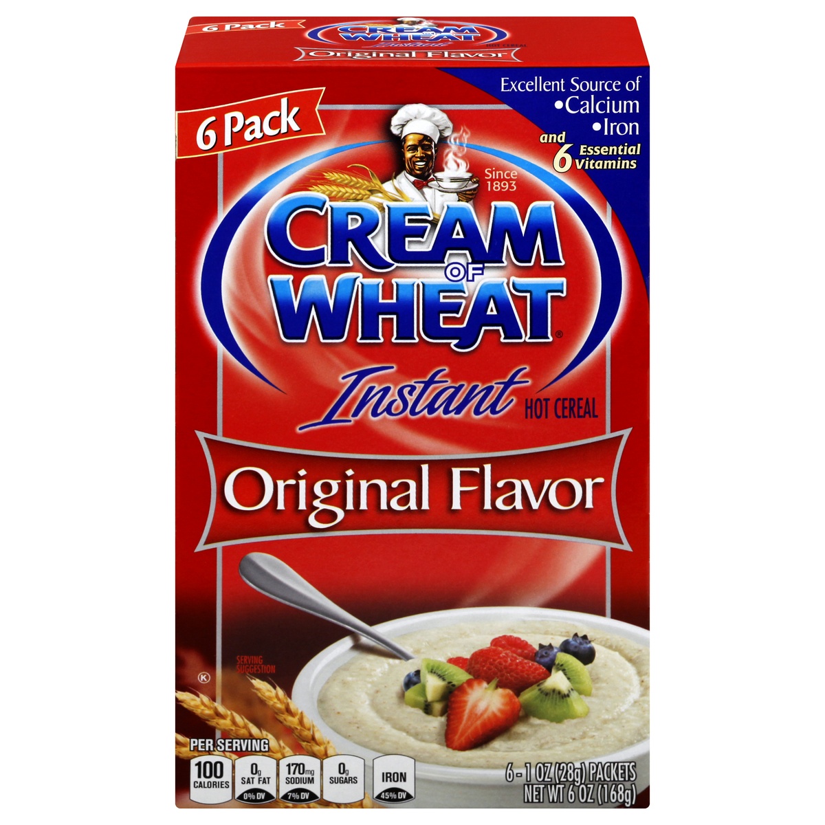 slide 1 of 11, Cream Of Wheat Instant Original Hot Cereal 6 ea, 6 ct