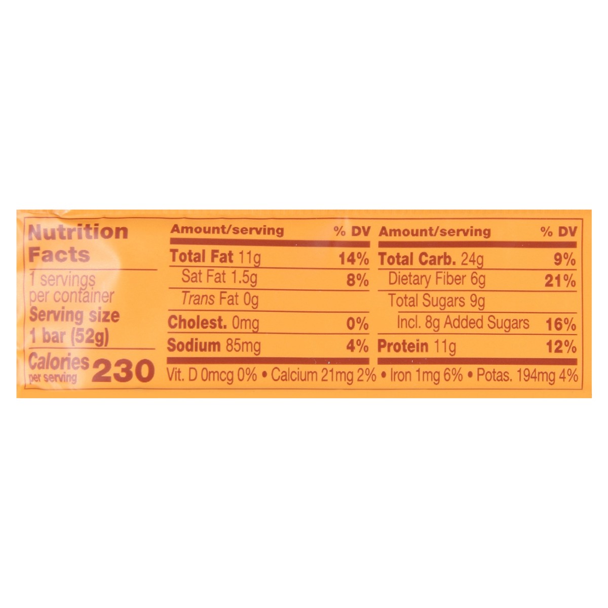 slide 3 of 13, Over Easy Peanut Butter Breakfast Bar, 1.8 oz