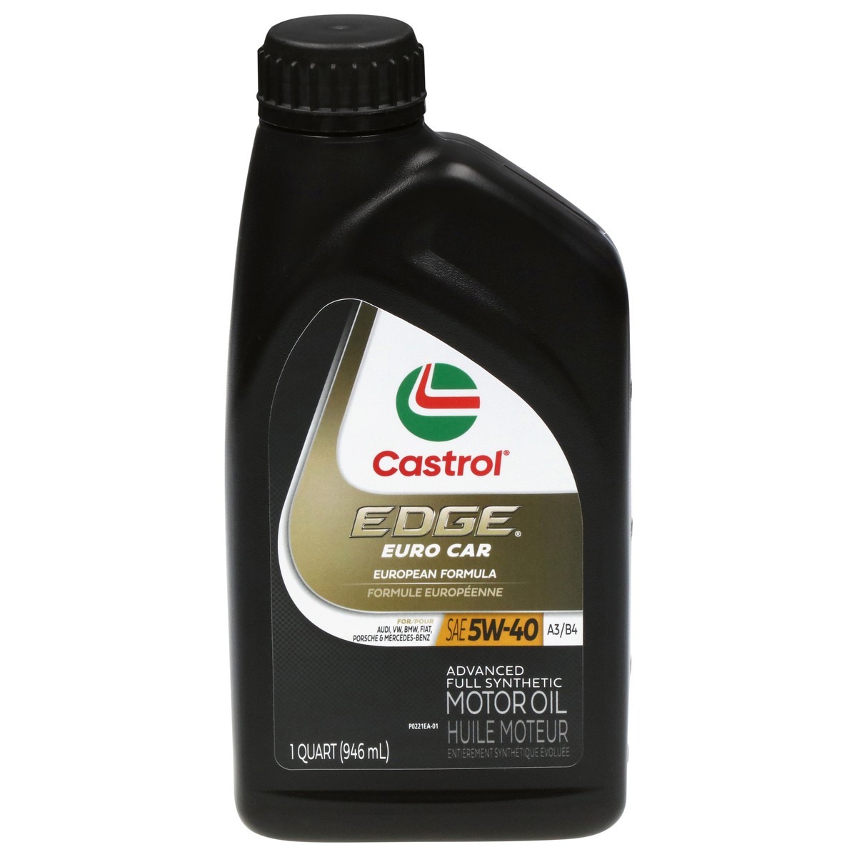 slide 1 of 11, Castrol EDGE 5W-40 Full Synthetic Motor Oil, 1 qt