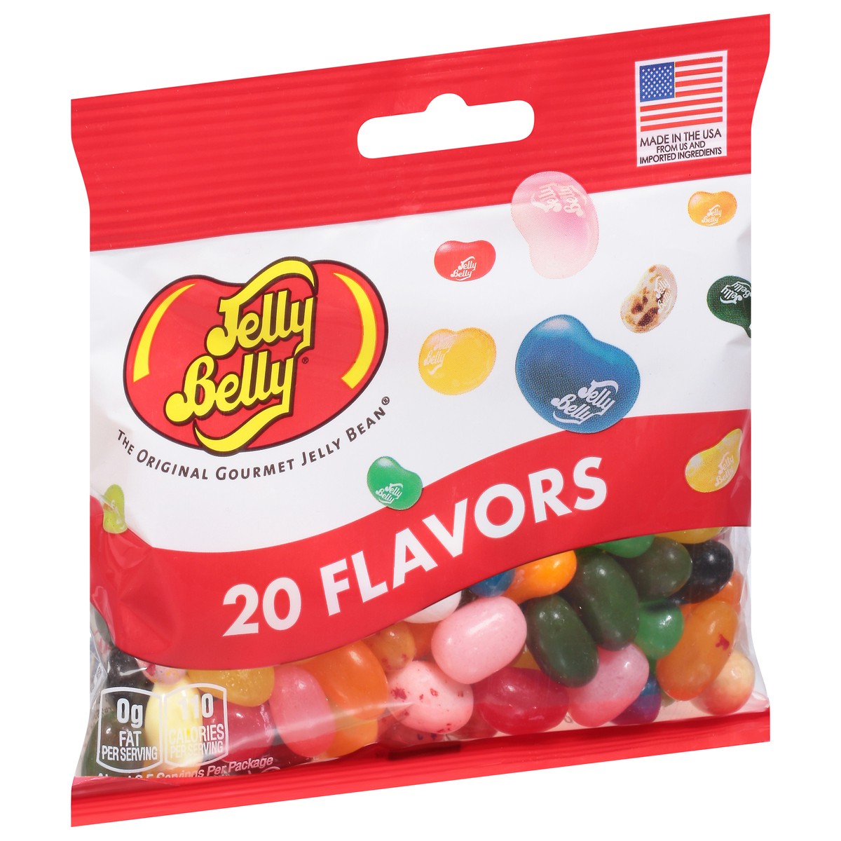 slide 8 of 11, Jelly Belly 20 Assorted Jelly Bean Flavors, 3.5 oz Grab & Go Bag, 3.5 oz