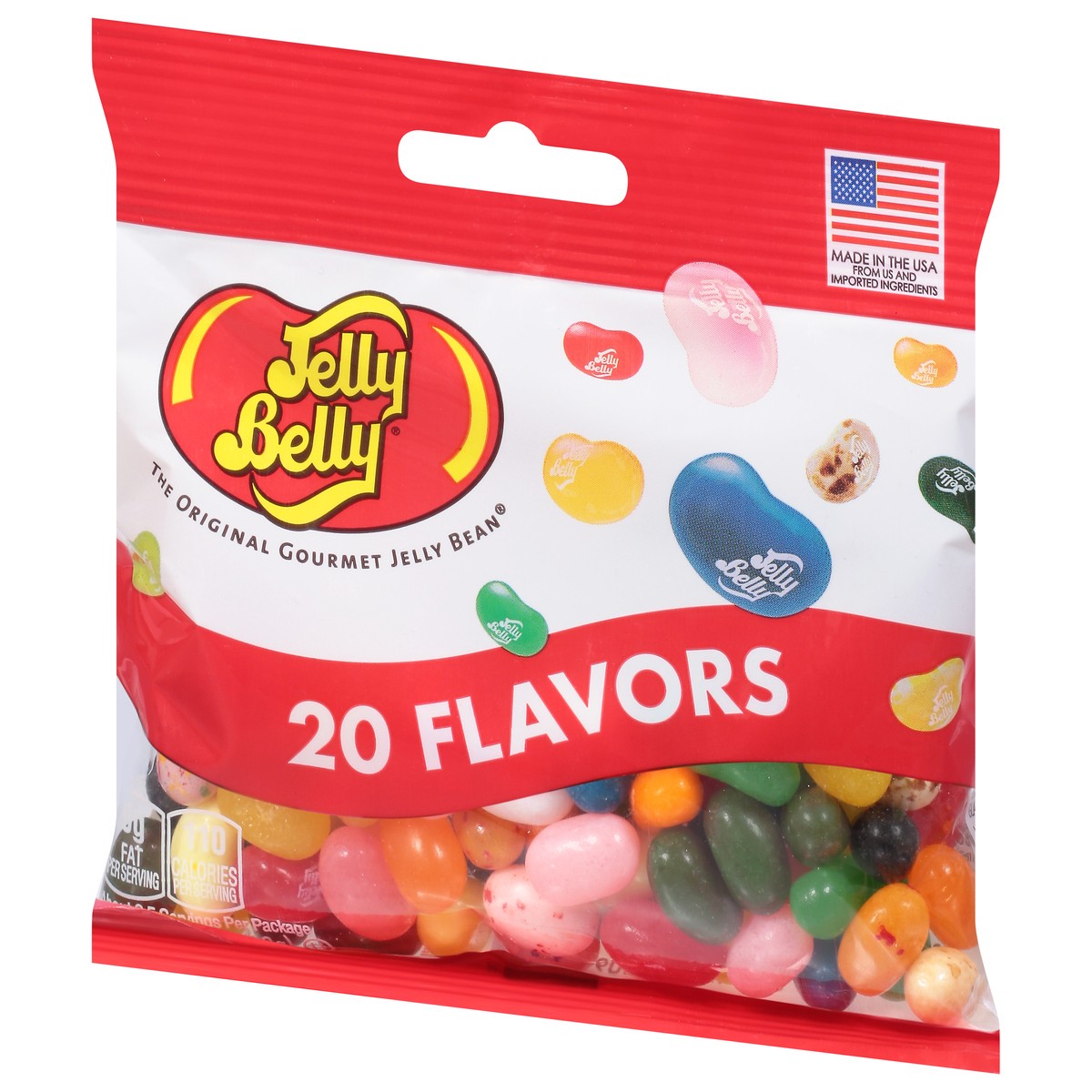 slide 9 of 11, Jelly Belly 20 Assorted Jelly Bean Flavors, 3.5 oz Grab & Go Bag, 3.5 oz