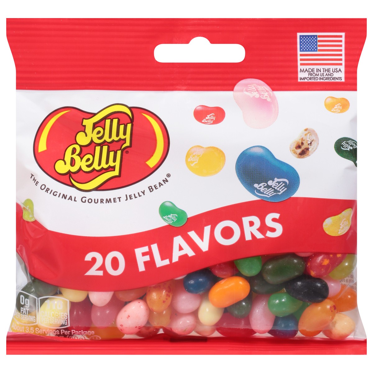 slide 1 of 11, Jelly Belly 20 Assorted Jelly Bean Flavors, 3.5 oz Grab & Go Bag, 3.5 oz