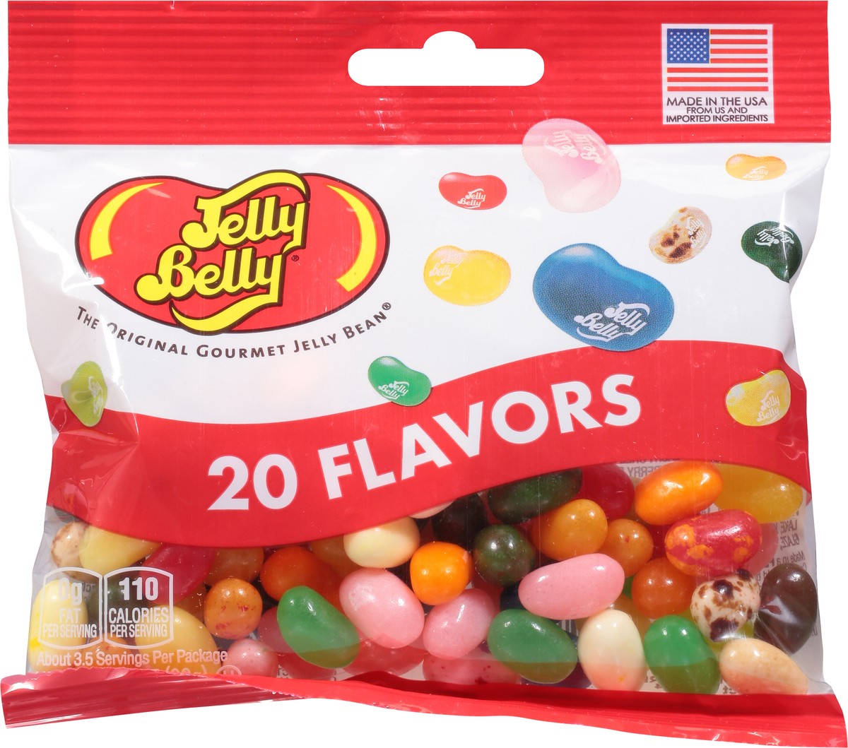 slide 6 of 11, Jelly Belly 20 Assorted Jelly Bean Flavors, 3.5 oz Grab & Go Bag, 3.5 oz