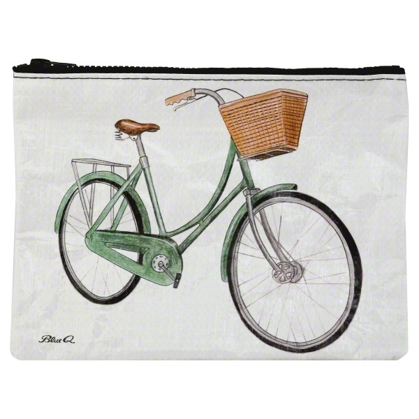 slide 1 of 1, Blue Q Zipper Pouch Bicycles, 1 ct