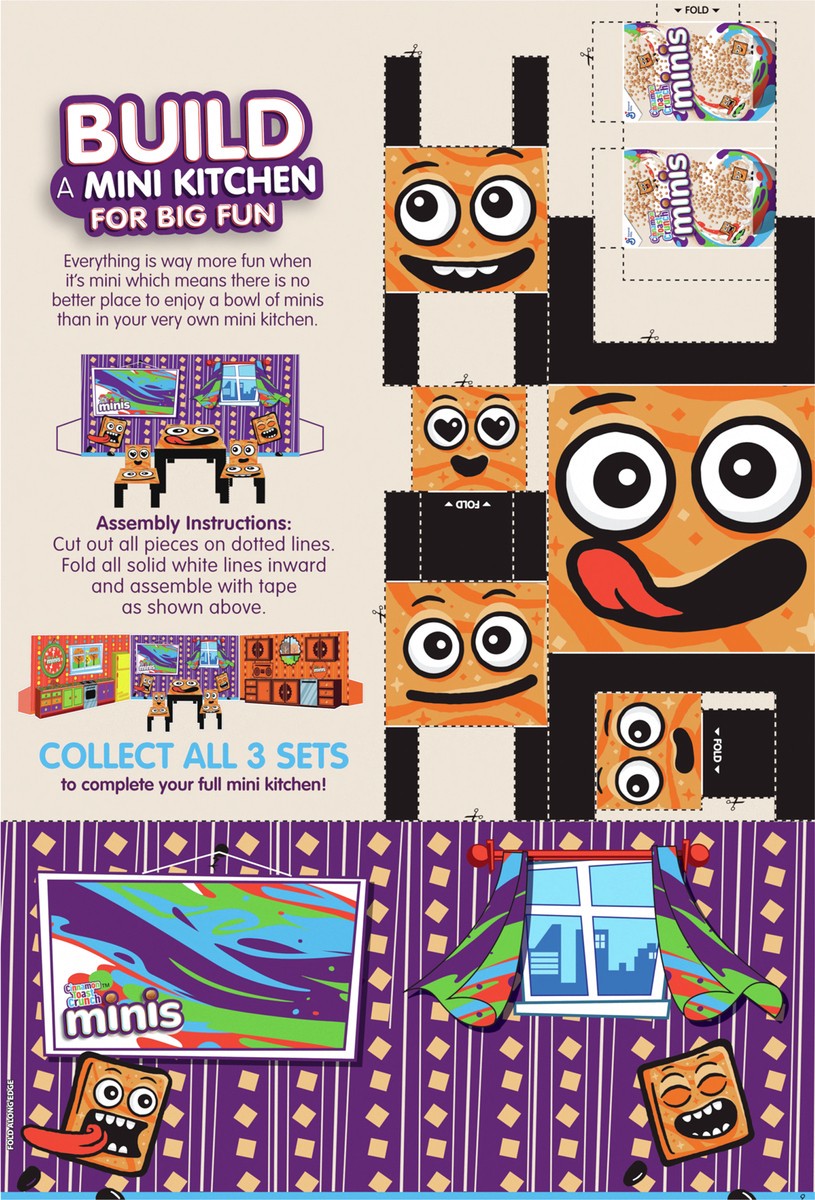 slide 8 of 9, Cinnamon Toast Crunch Mini Breakfast Cereal Family Size, 12.3 oz