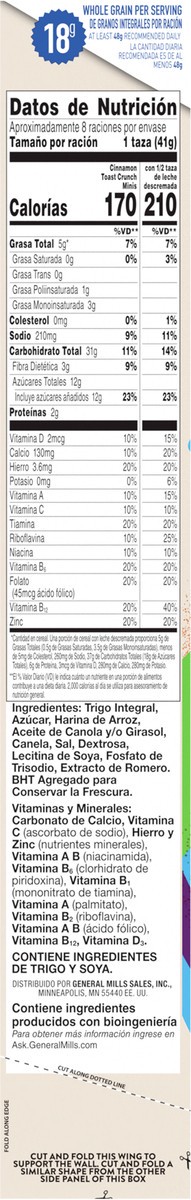 slide 5 of 9, Cinnamon Toast Crunch Mini Breakfast Cereal Family Size, 12.3 oz