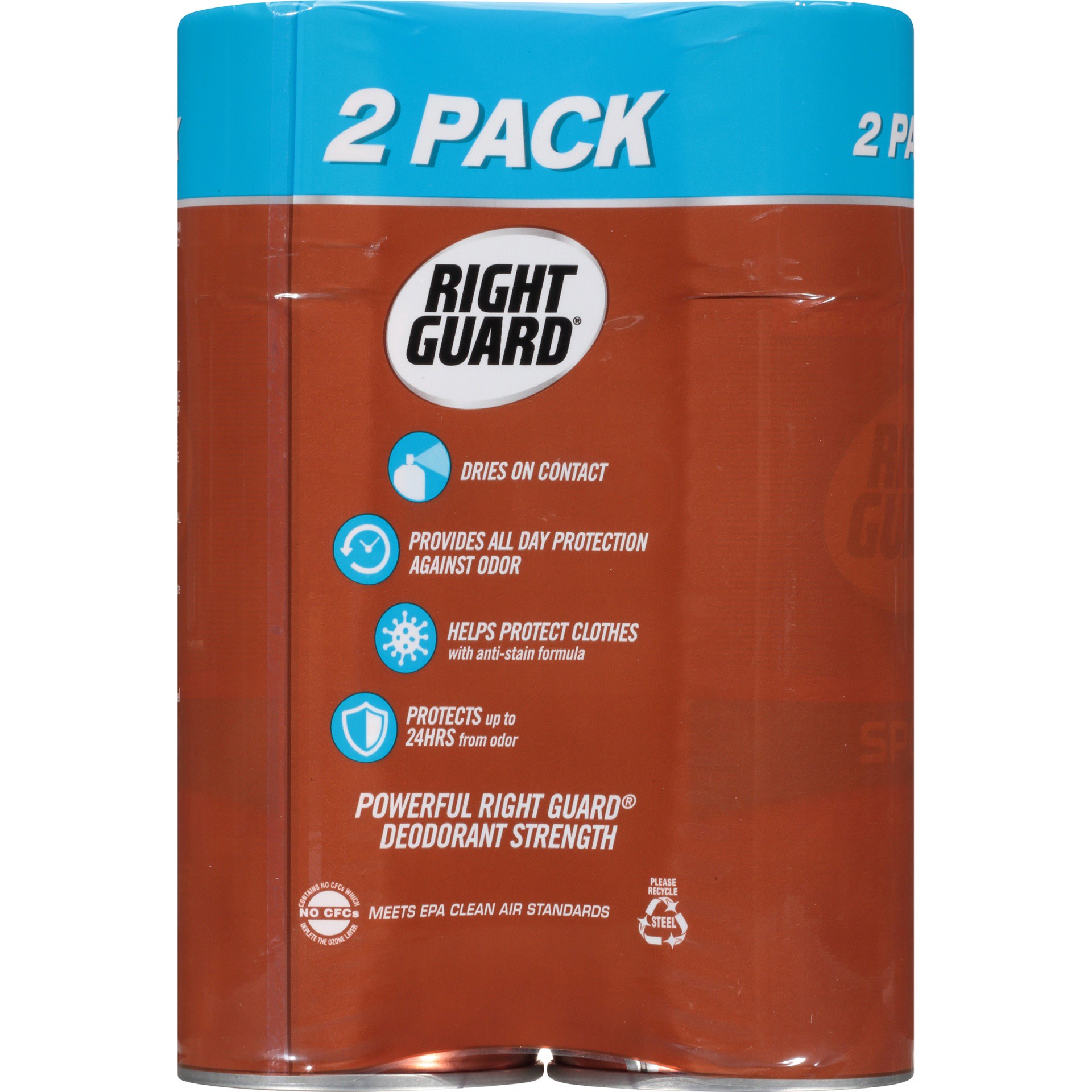 slide 2 of 7, Right Guard Sport Original Aerosol Deodorant, 2 ct; 8.5 oz