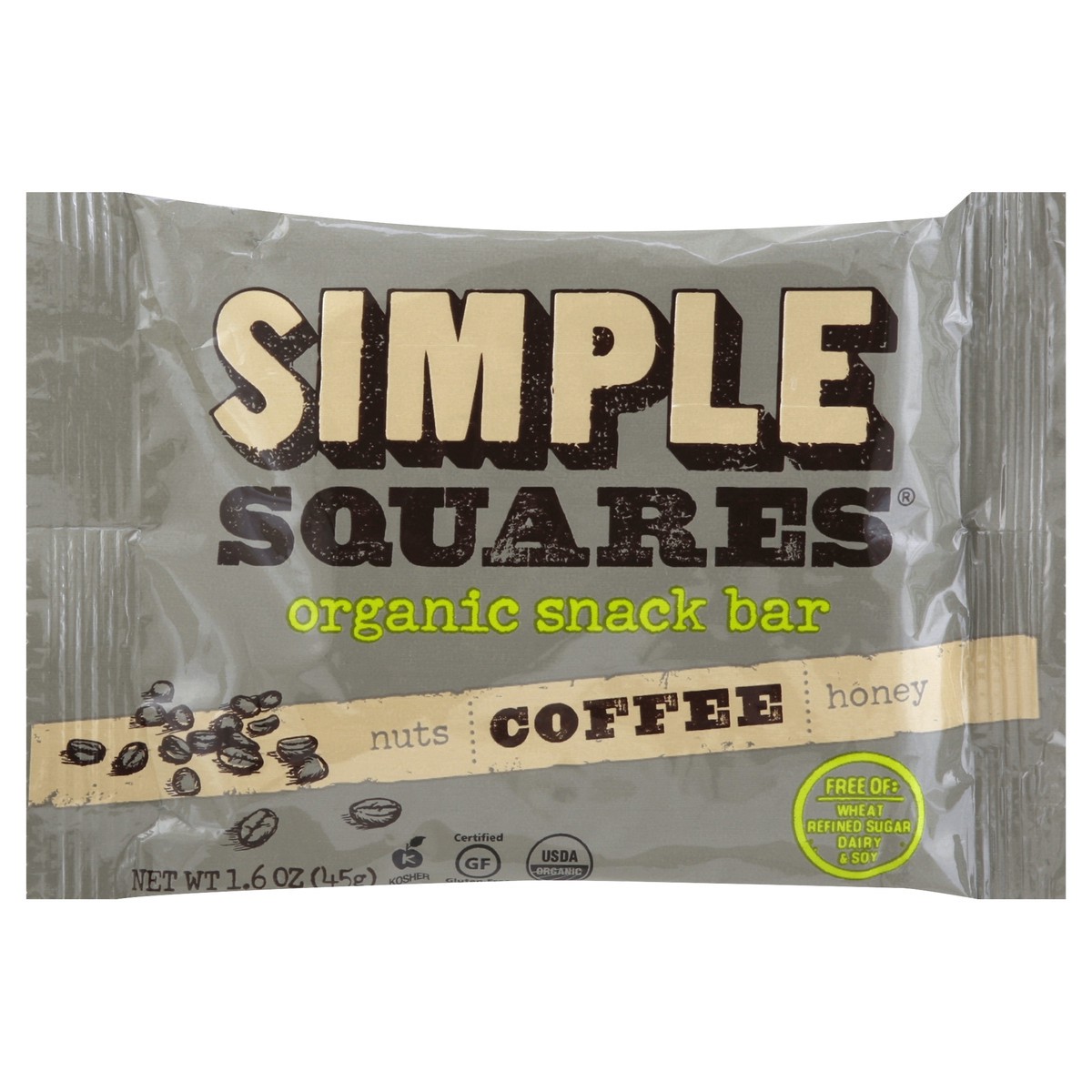 slide 3 of 6, Simple Squares Snack Bar 1.6 oz, 1.6 oz