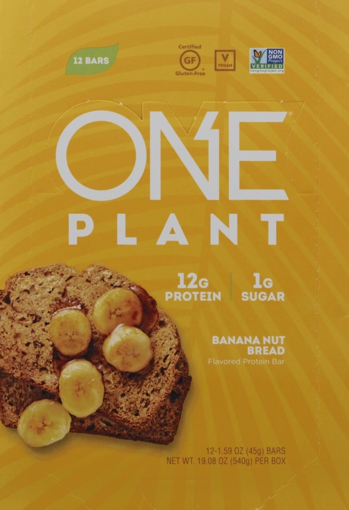 slide 1 of 1, ONE Plant - Banana Nut Bread Protein Bar, 12 ct; 1.59 oz