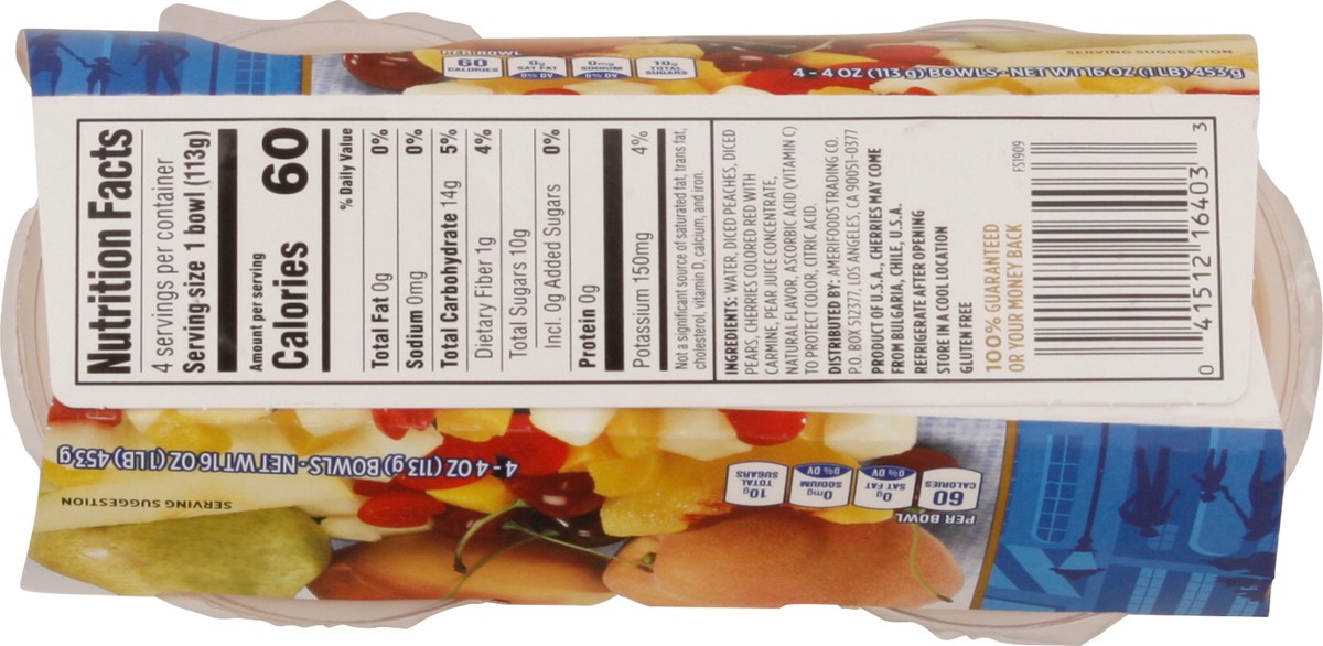 slide 10 of 13, First Street Cherry Mixed Fruit In Pear Juice Cups, 4 ct; 4 fl oz