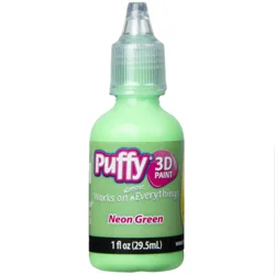 Tulip Puffy Fabric Paint Neon Green 1 oz