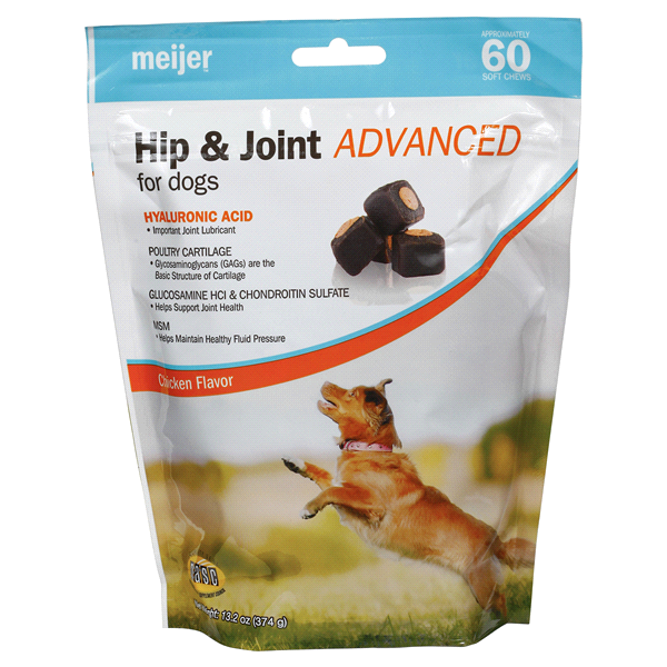 slide 1 of 2, Meijer Hip & Joint Advanced for Dogs, 1 ct