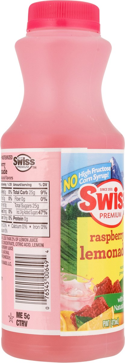 slide 11 of 14, Swiss Premium Raspberry Lemonade - 1 pint, 1 pint