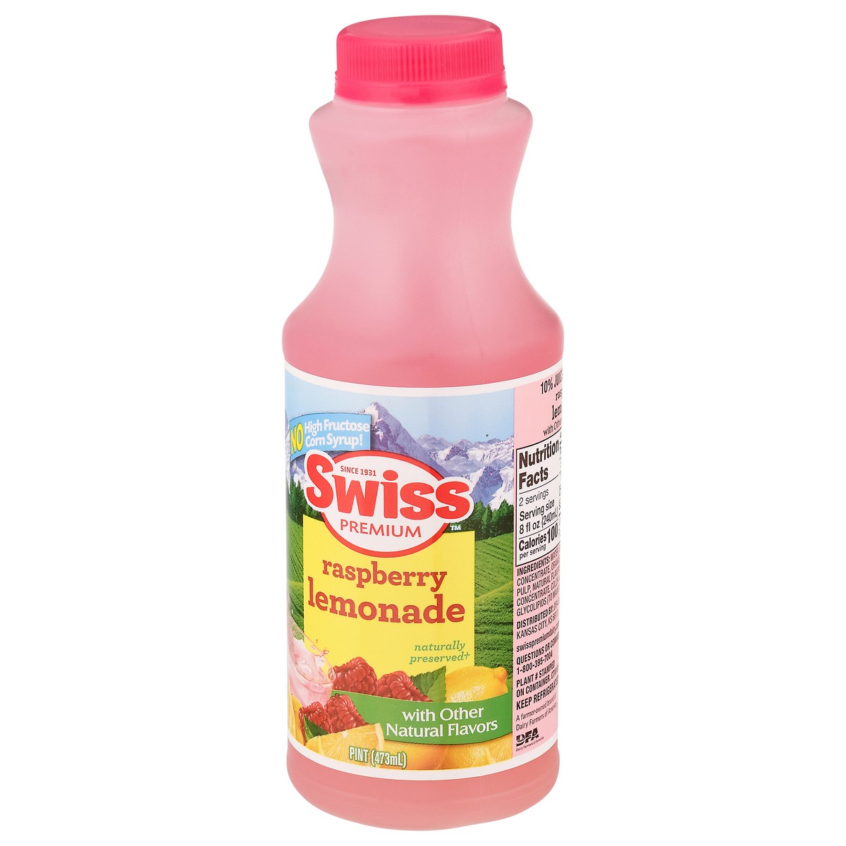 slide 10 of 14, Swiss Premium Raspberry Lemonade - 1 pint, 1 pint