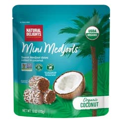 Natural Delights Organic Mini Medjools Coconut Pouch, 6 Oz.