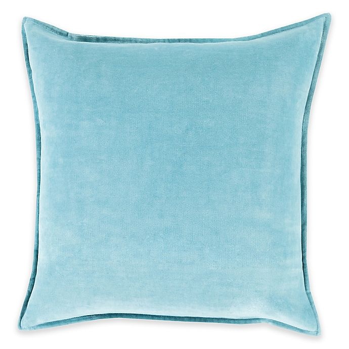 slide 1 of 1, Surya Velizh Square Throw Pillow - Sky Blue, 18 in