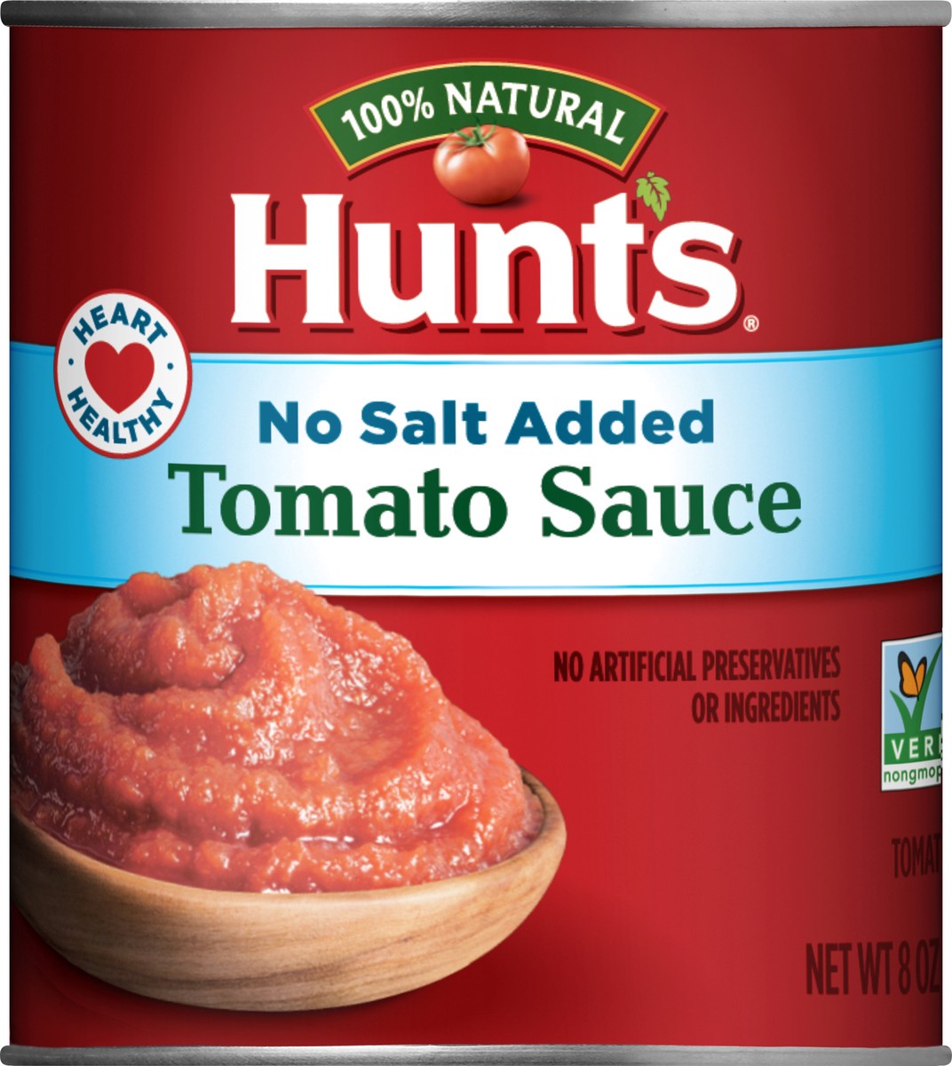 slide 3 of 5, Hunt's No Salt Added Tomato Sauce 8 oz, 8 oz