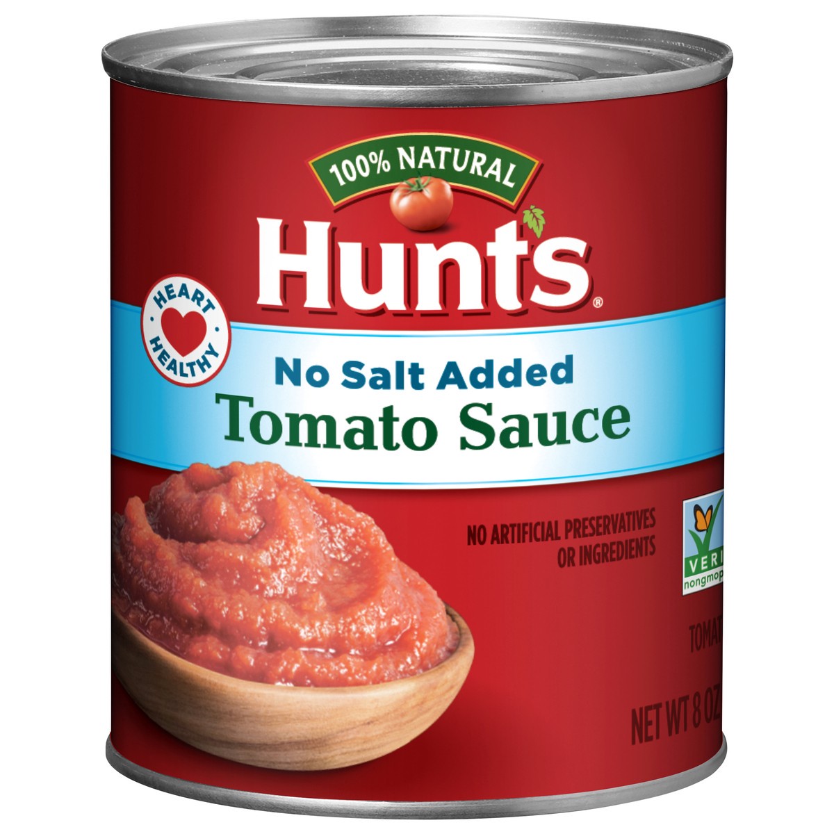 slide 1 of 5, Hunt's No Salt Added Tomato Sauce 8 oz, 8 oz