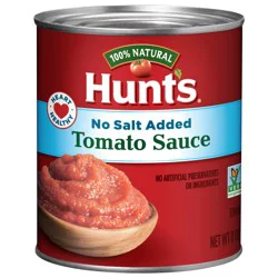 Hunt's No Salt Added Tomato Sauce 8 oz