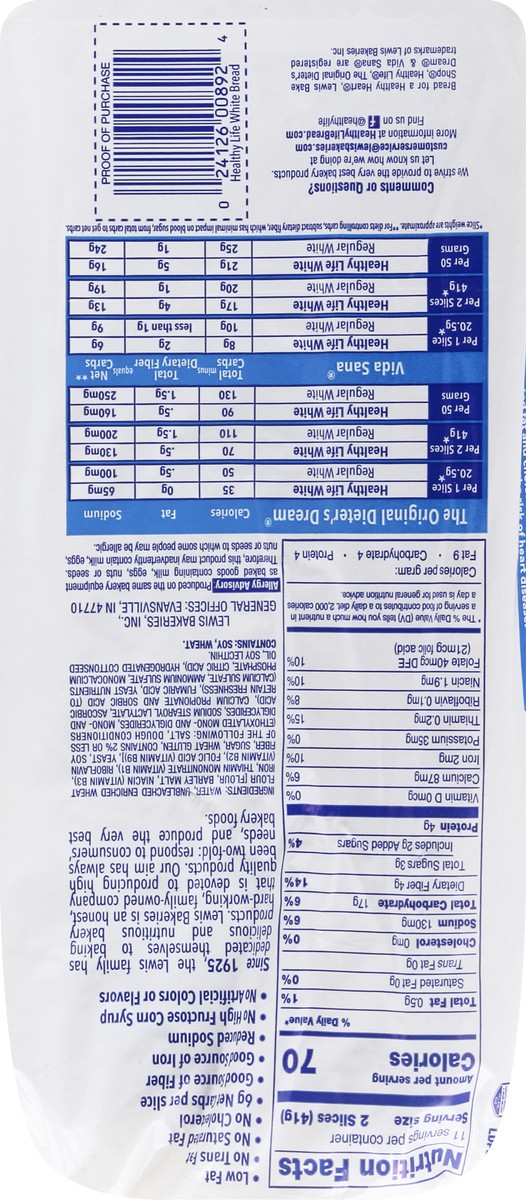 slide 3 of 9, P.F. Chang's Healthy Life Healthy Life High Fiber White Bread, 16 oz