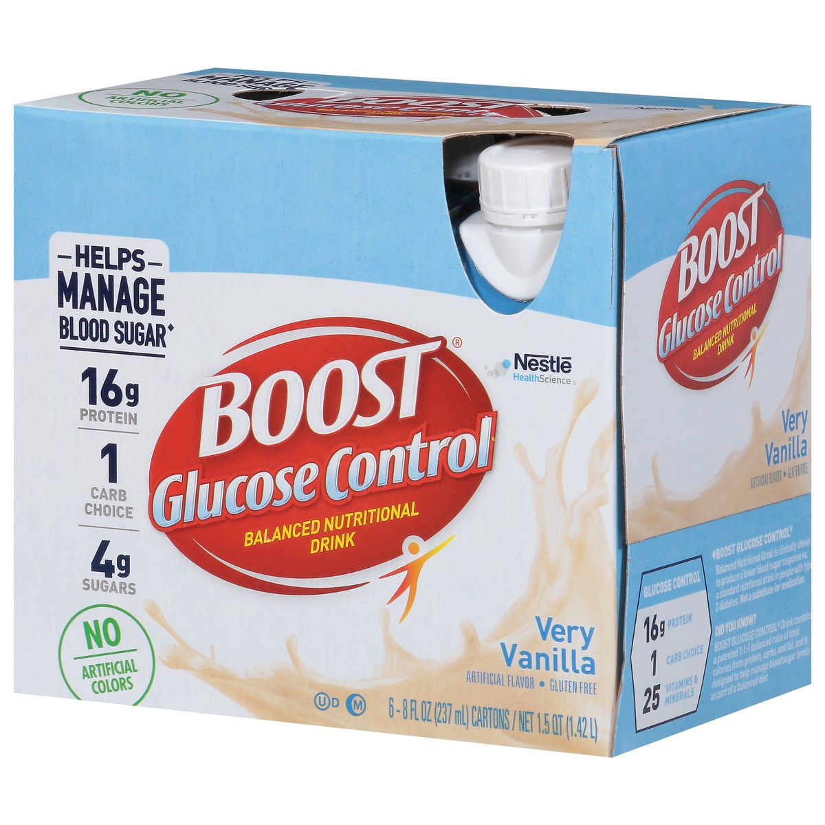 slide 8 of 9, Boost Glucose Control, Very Vanilla, 6 Ct, 1 ct