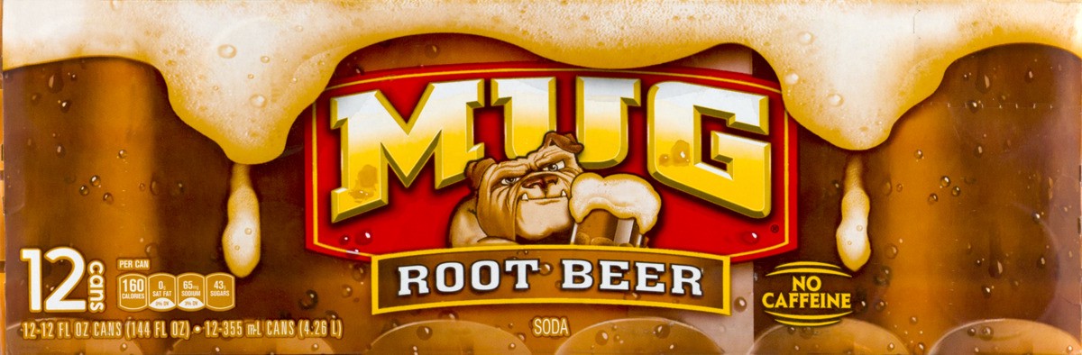 slide 4 of 9, Mug Root Beer Caffeine Free Soda, 12 ct; 12 fl oz