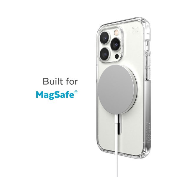 slide 8 of 10, Speck Presidio Perfect-Clear Magsafe Case For Iphone 14 Plus, Clear, 150119-3080, 1 ct