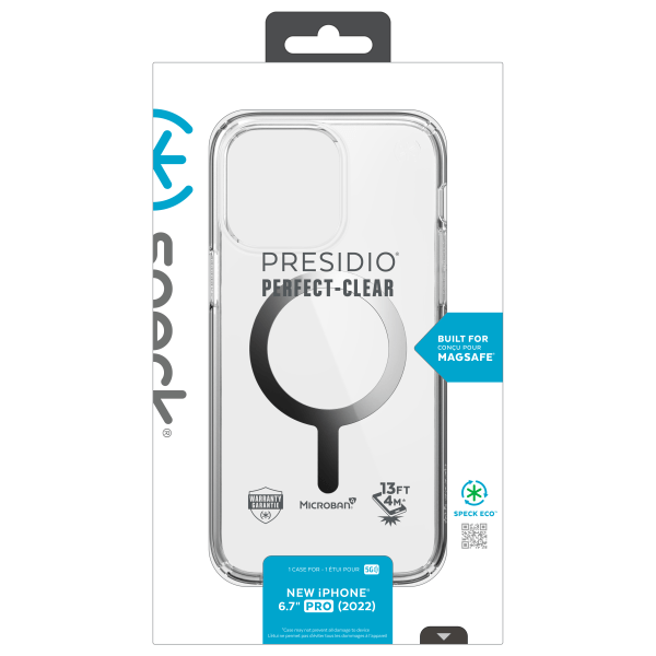 slide 4 of 10, Speck Presidio Perfect-Clear Magsafe Case For Iphone 14 Plus, Clear, 150119-3080, 1 ct