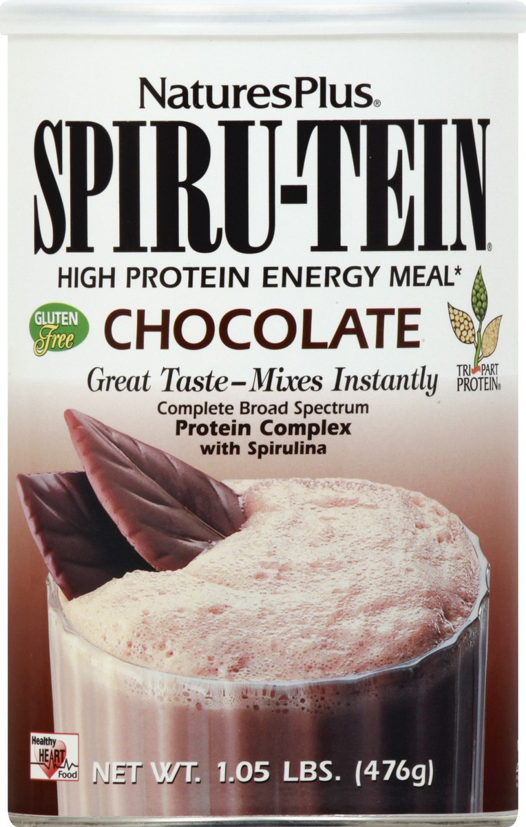 slide 1 of 9, Spiru-Tein High Protein Chocolate Energy Meal 1.05 lb, 1.05 lb