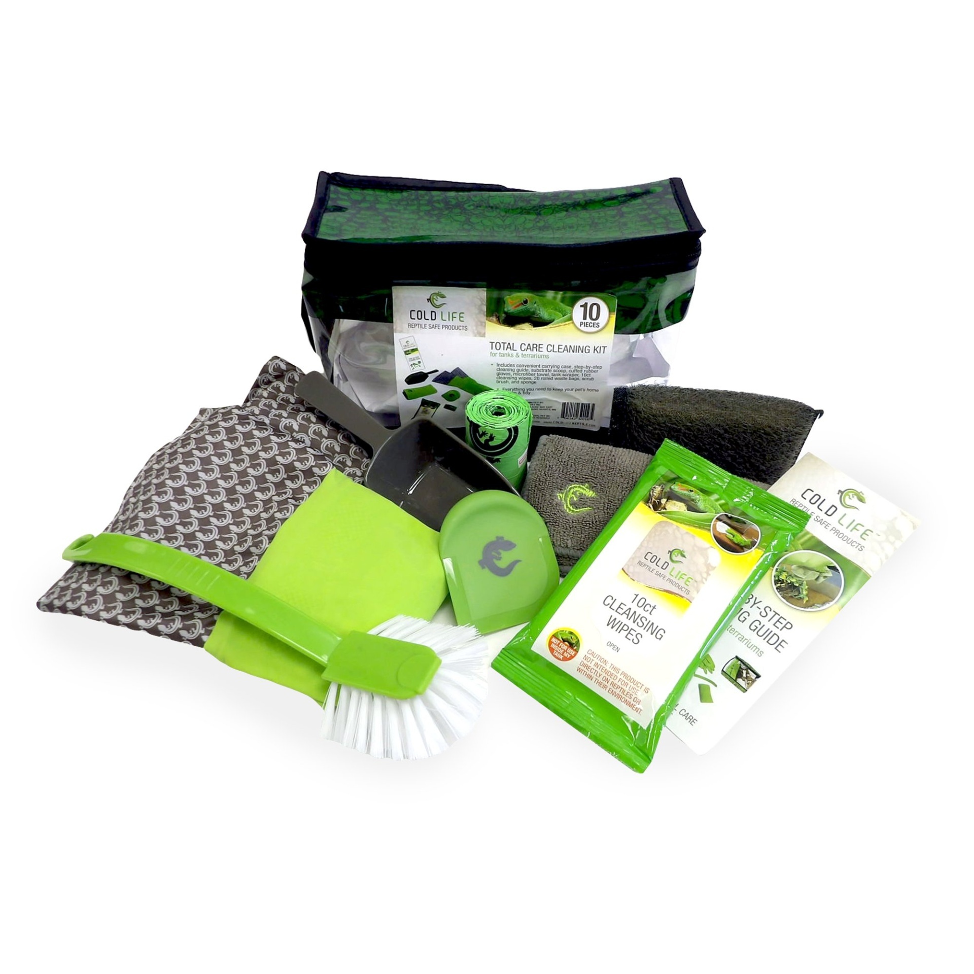 slide 1 of 1, Cold Life Reptile Tank Cleaning Kit, 10 ct