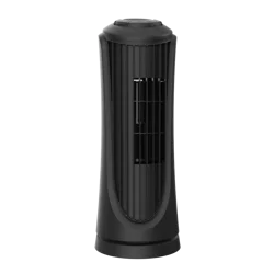 Utilitech 14-in Indoor Oscillating Tower Fan, in Black matte