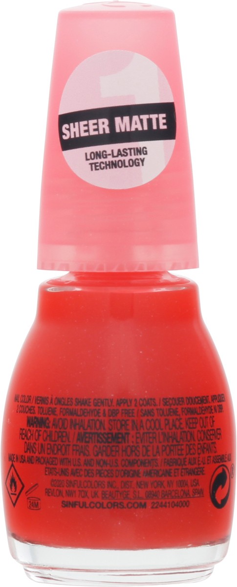 slide 10 of 11, Sinful Colors Sheer Matte Ruby Tutu 2756 Nail Polish 0.5 fl oz, 0.5 fl oz