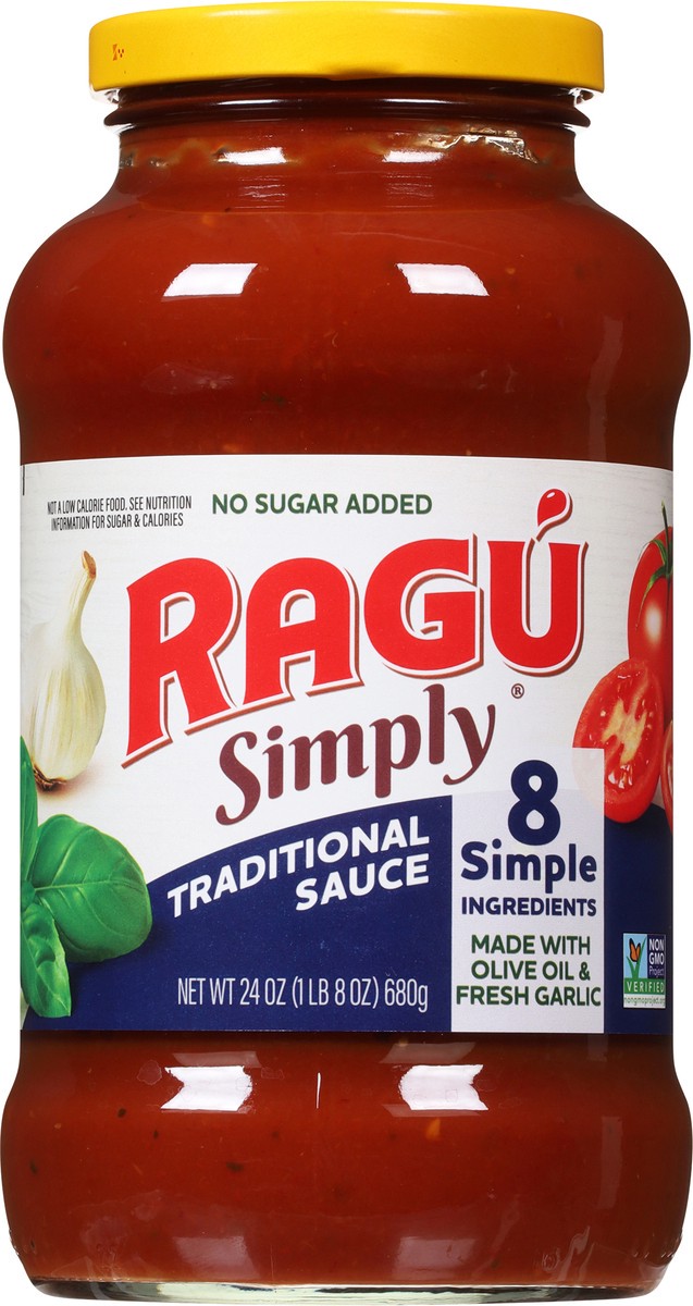 slide 6 of 9, Ragu Simply Traditional Sauce 24 oz, 24 oz