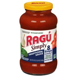 Ragu Simply No Sugar Added Traditional Sauce 24 oz