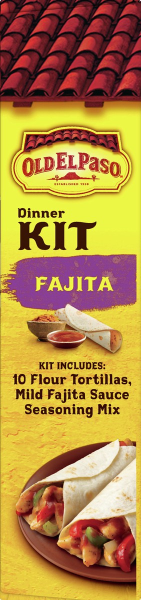 slide 8 of 9, Old El Paso Fajita Dinner Kit With Flour Tortillas, Mild Fajita Sauce & Seasoning Mix, 12.5 oz., 12.5 oz