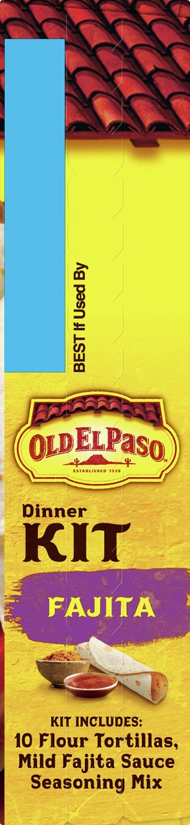 slide 3 of 9, Old El Paso Fajita Dinner Kit With Flour Tortillas, Mild Fajita Sauce & Seasoning Mix, 12.5 oz., 12.5 oz