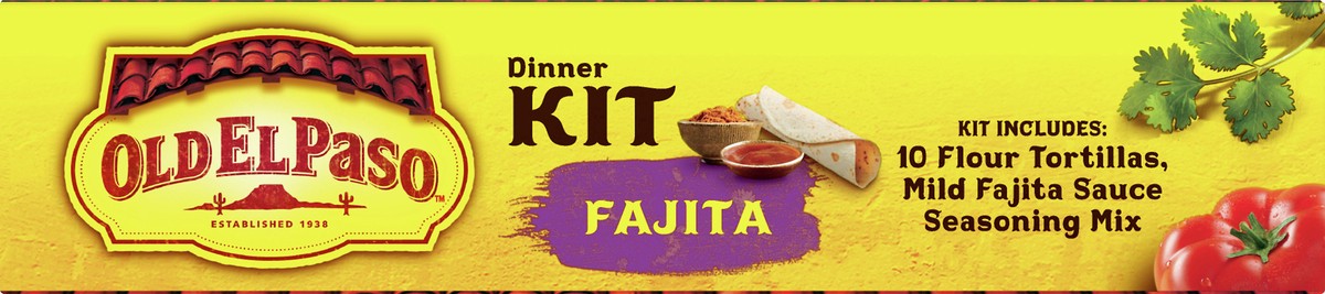 slide 7 of 9, Old El Paso Fajita Dinner Kit With Flour Tortillas, Mild Fajita Sauce & Seasoning Mix, 12.5 oz., 12.5 oz