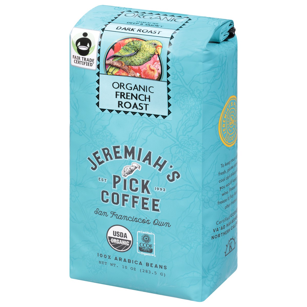slide 4 of 11, Jeremiah's Pick Coffee Dark Roast Organic French Toast Coffee- 10 oz, 10 oz
