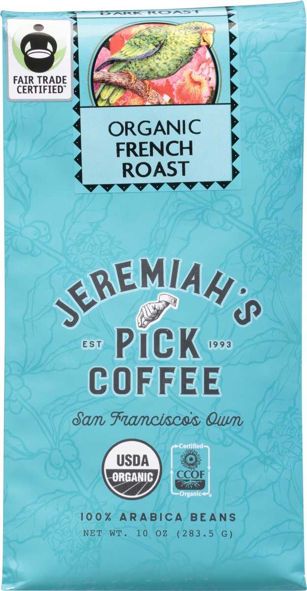 slide 2 of 11, Jeremiah's Pick Coffee Dark Roast Organic French Toast Coffee- 10 oz, 10 oz