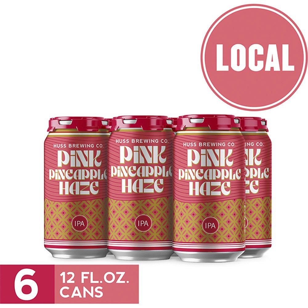 slide 1 of 1, Huss Brewery Huss Pink Pineapple Haze Ipa, 6 ct; 12 oz